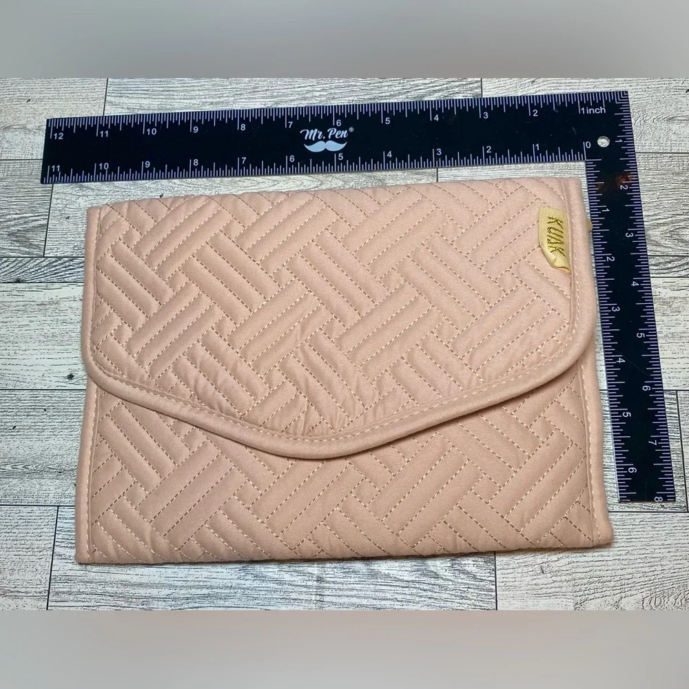 Kuak Travel Jewelry Foldable Blush Pink Portable‎ Makeup Organizer